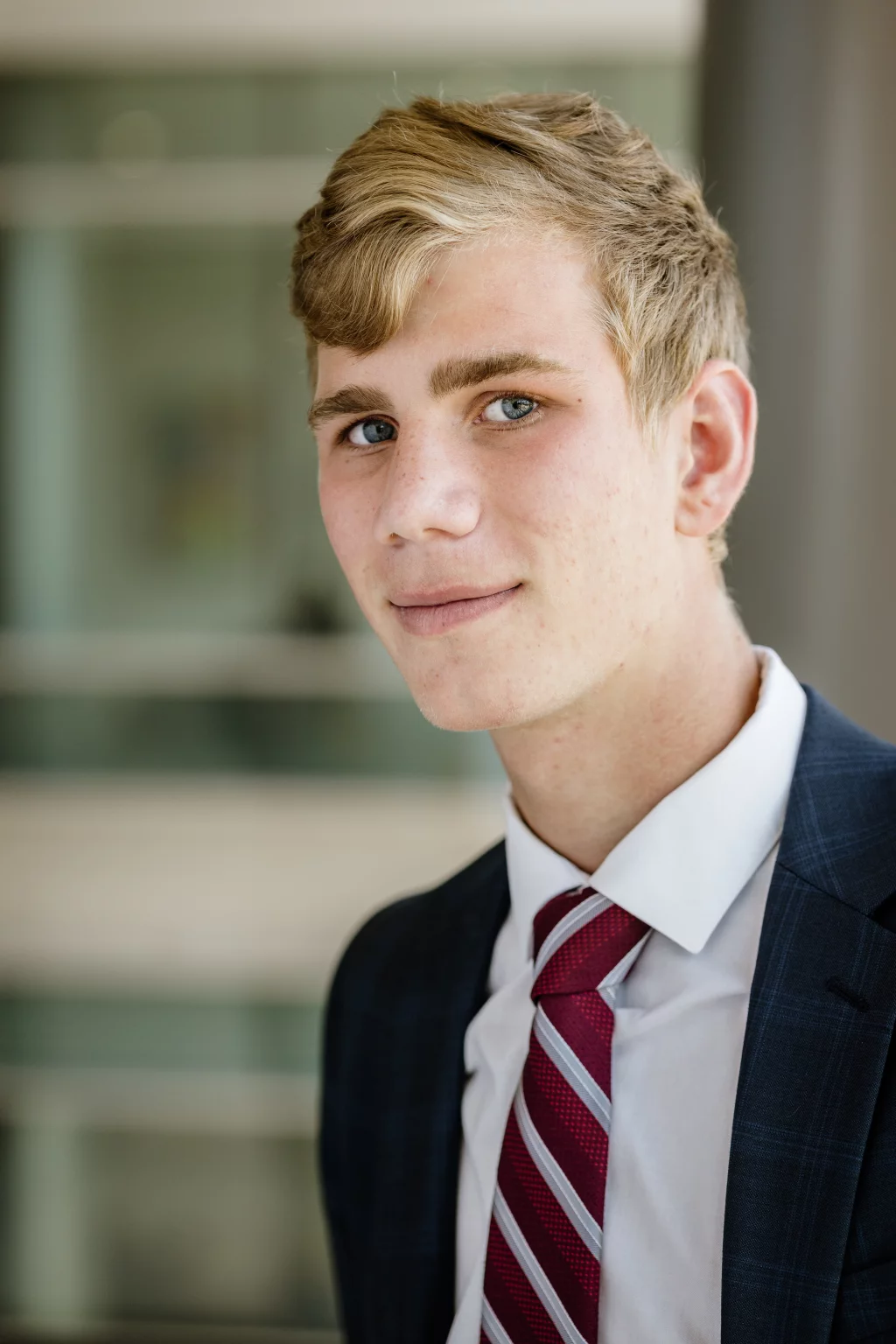 AJ's senior photo shoot at the Greenville County Square 