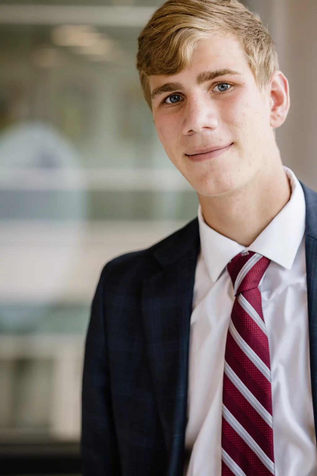 AJ's senior photo shoot at the Greenville County Square 