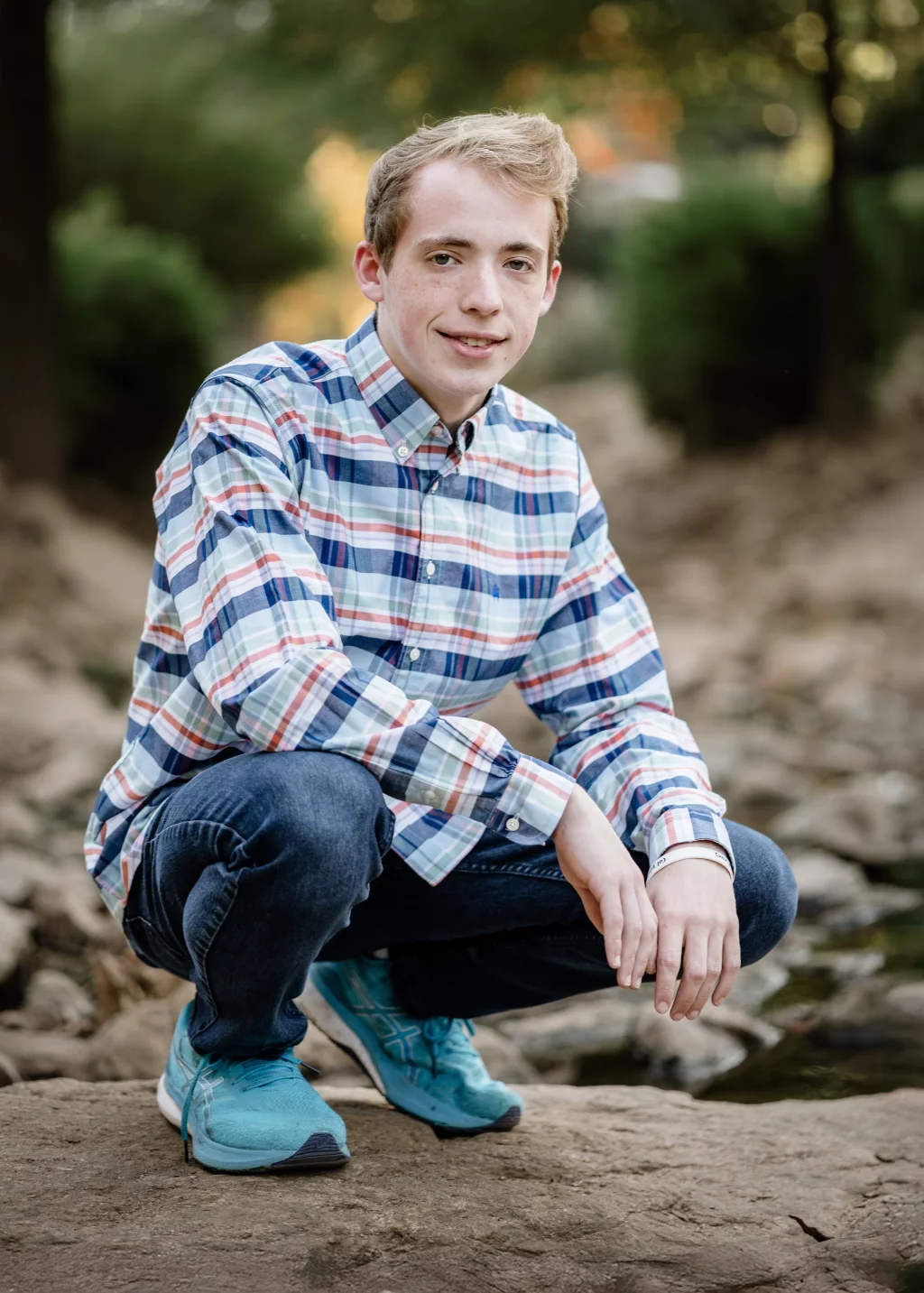 Ari's senior photos take at the Rock Quaryy Garden, Greenville, SC 