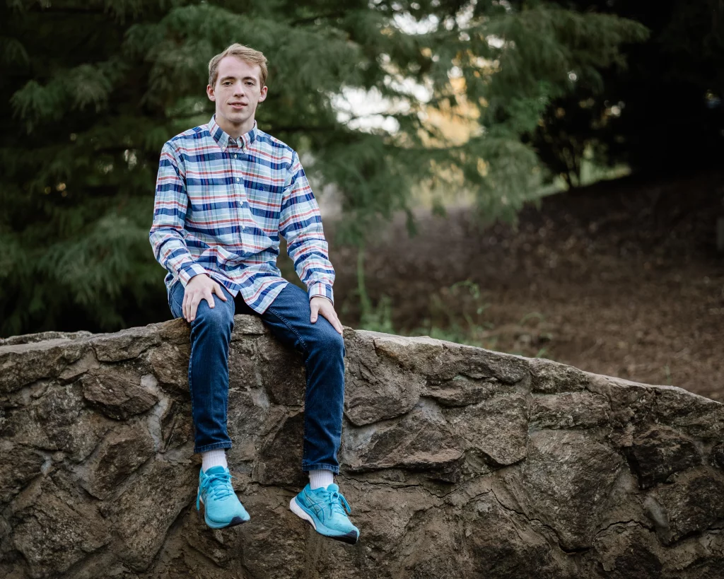Ari's senior photos take at the Rock Quaryy Garden, Greenville, SC 