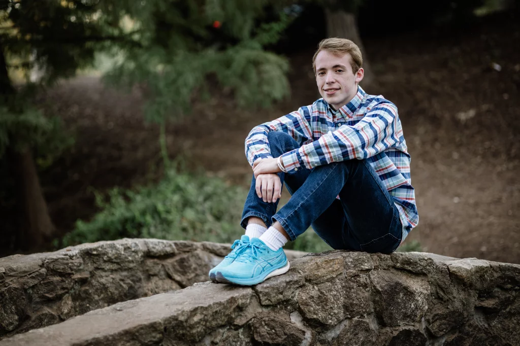 Ari's senior photos take at the Rock Quaryy Garden, Greenville, SC 