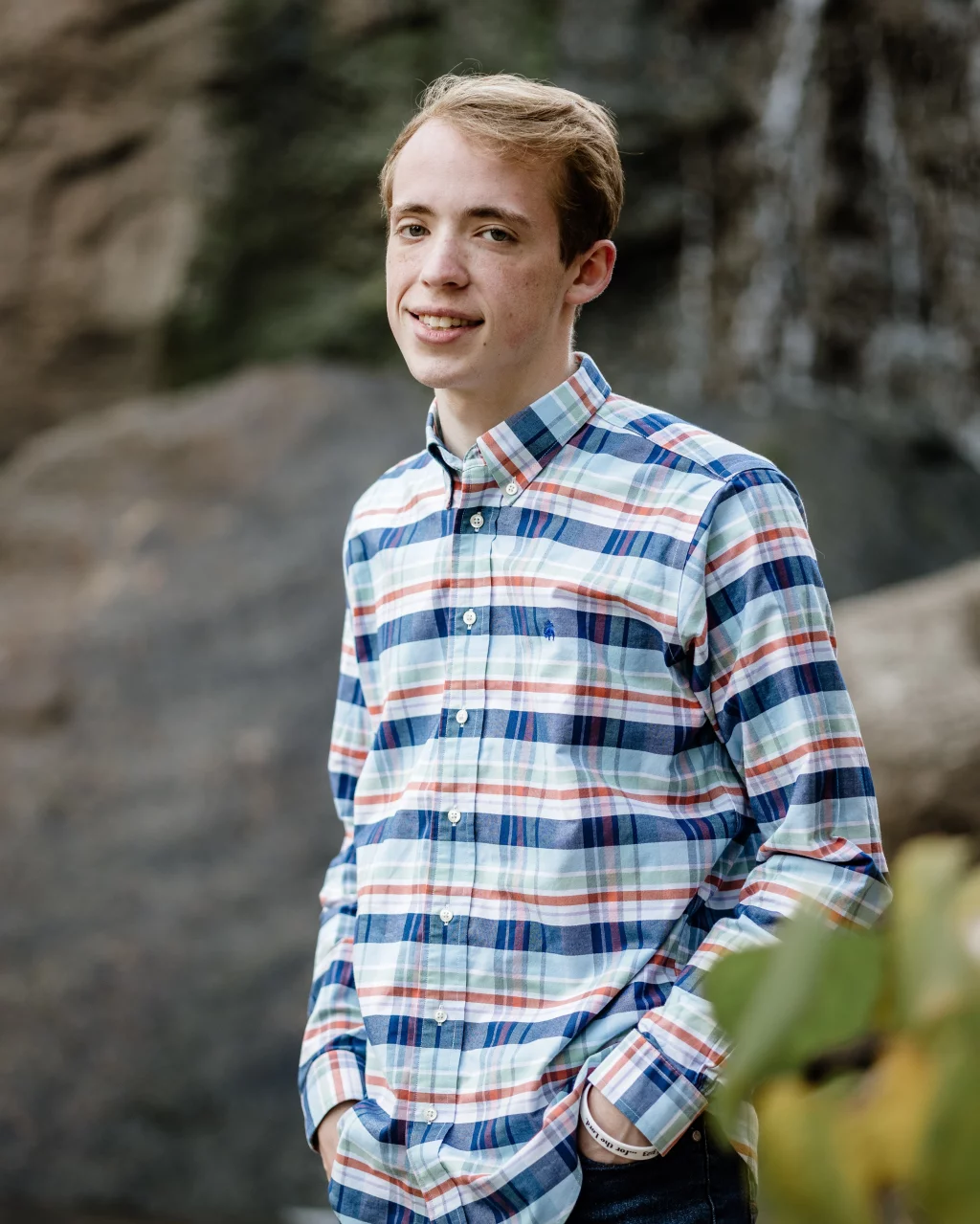 Ari's senior photos take at the Rock Quaryy Garden, Greenville, SC 