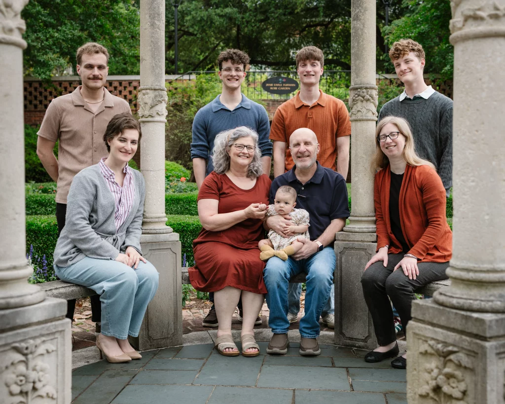 Photo of the Chisholm family taken at Furman University 