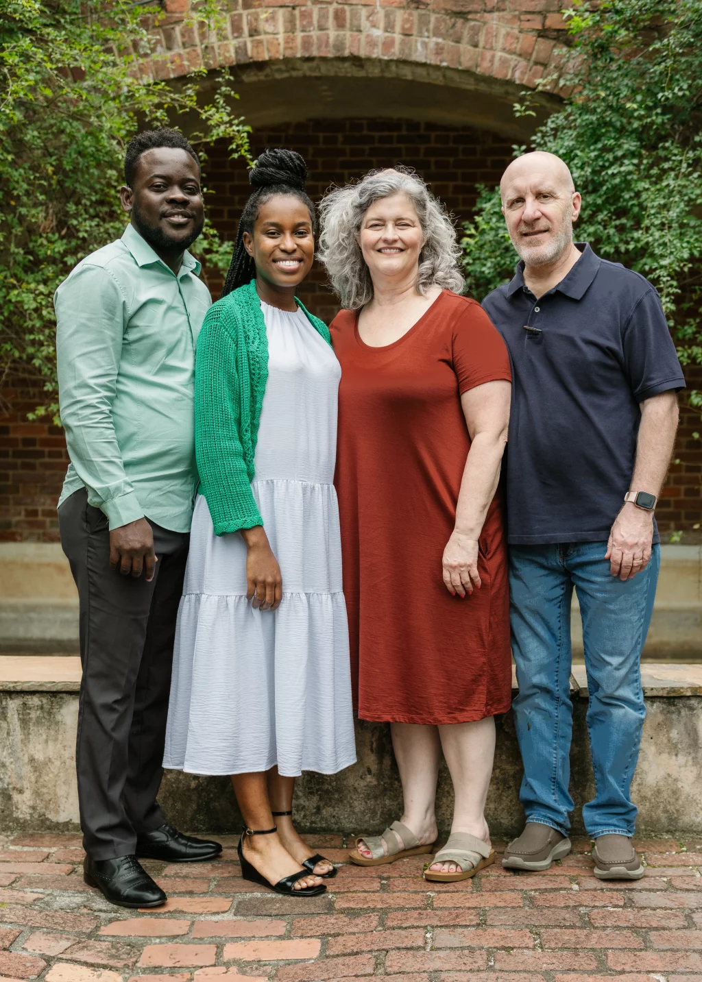 Photo of the Chisholm family taken at Furman University 