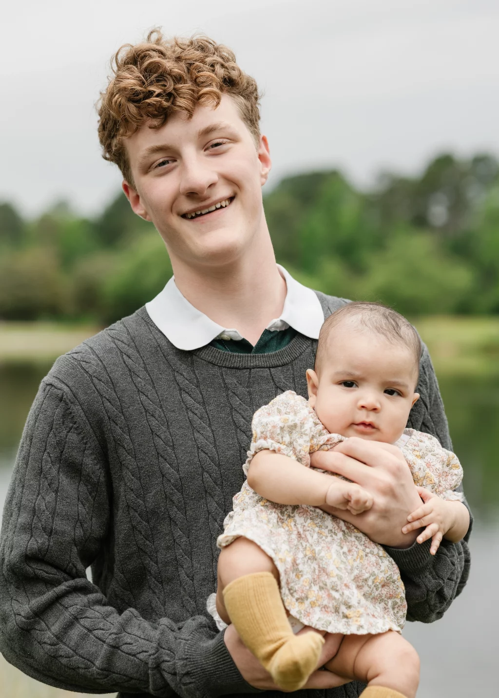 Photo of the Chisholm family taken at Furman University 