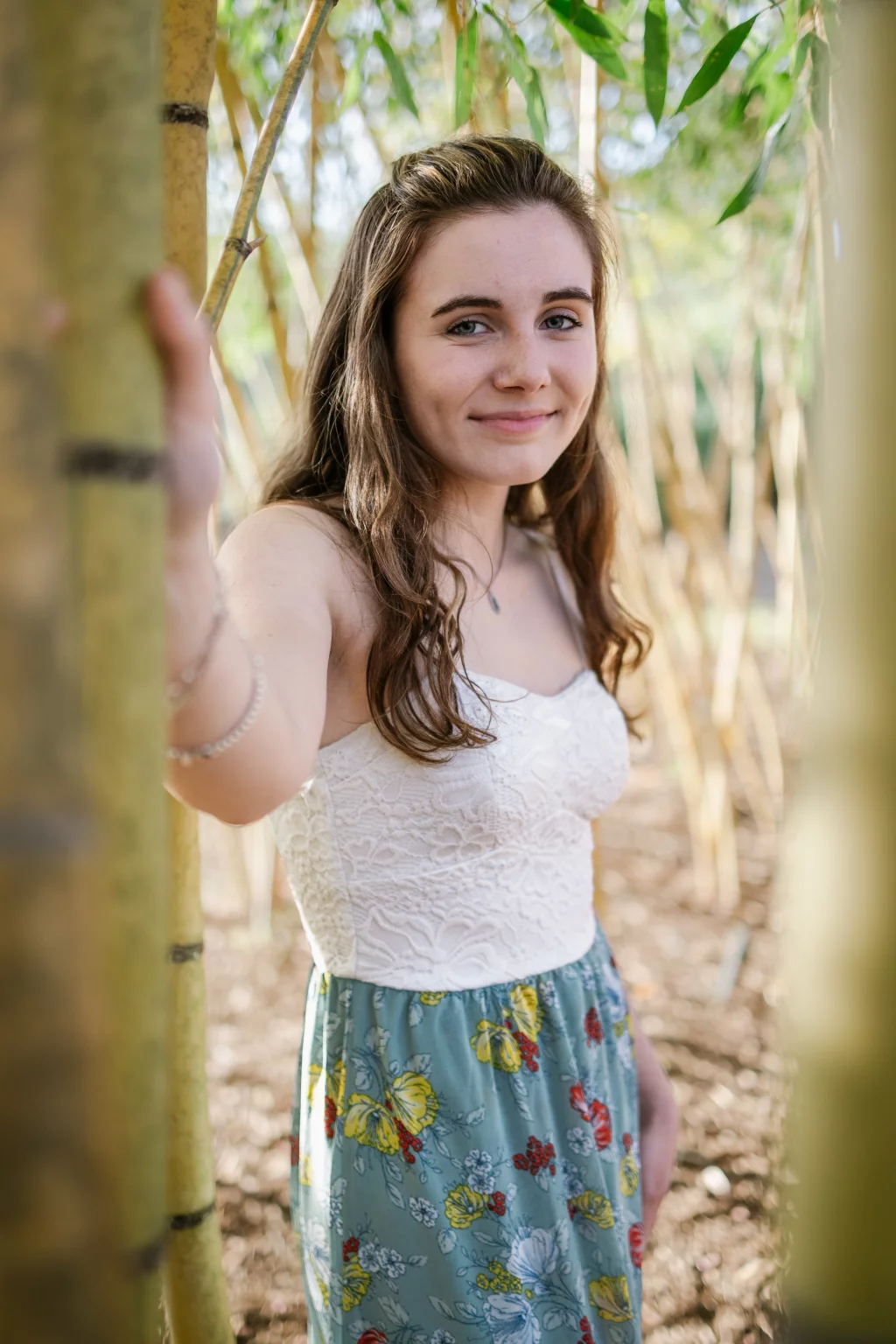 Grace's senior photos taken at Furman University / Rose Garden 