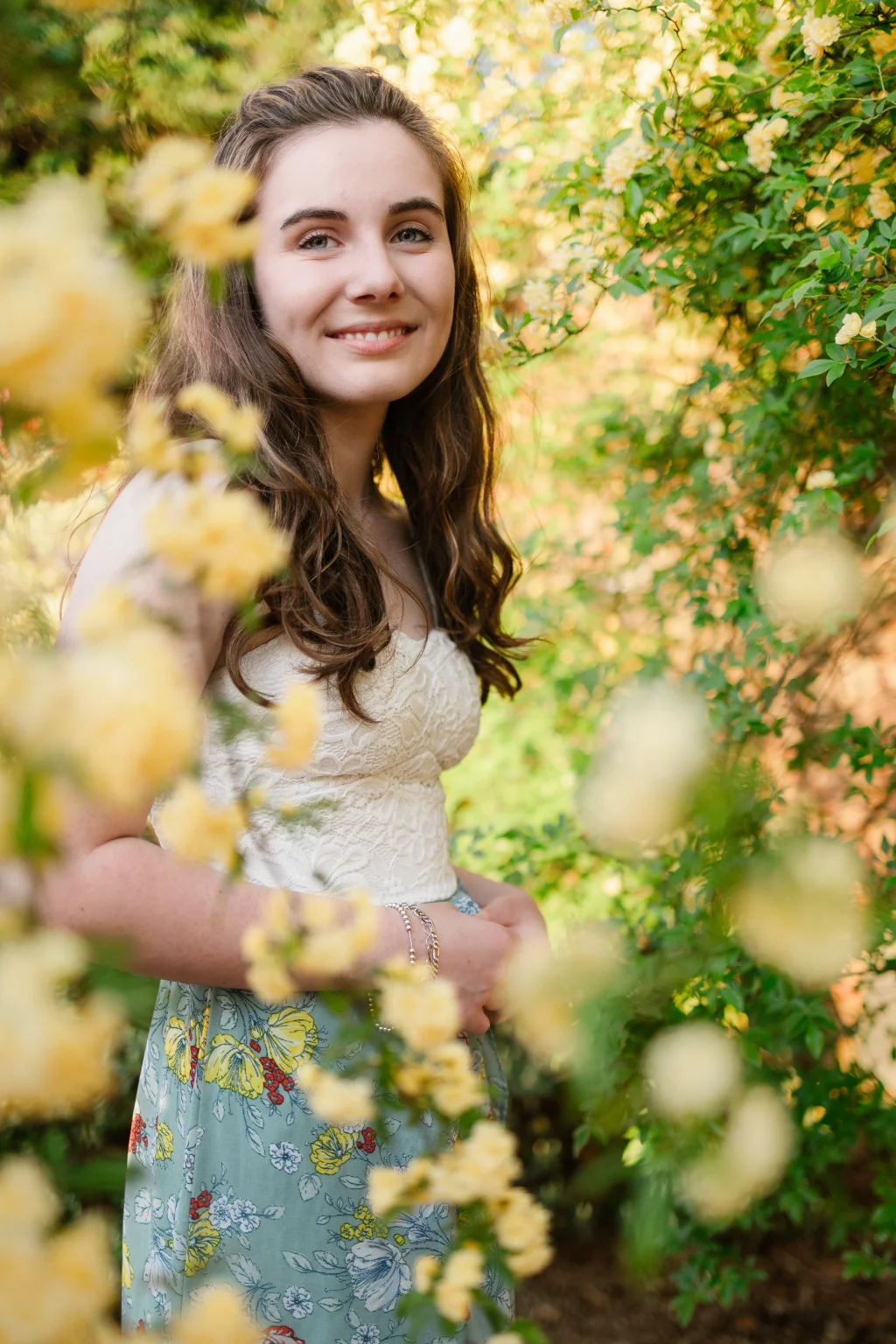 Grace's senior photos taken at Furman University / Rose Garden 