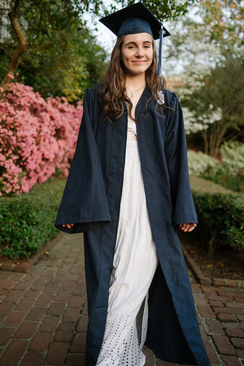 Grace's senior photos taken at Furman University / Rose Garden 