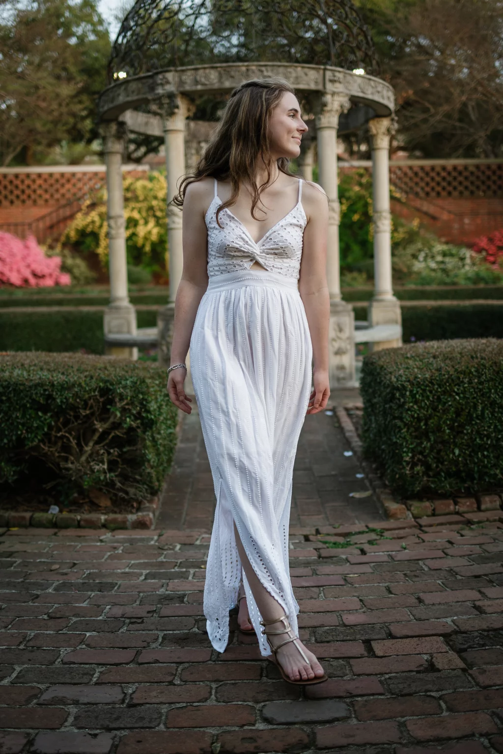 Grace's senior photos taken at Furman University / Rose Garden 