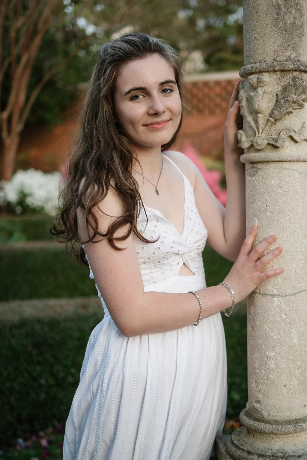 Grace's senior photos taken at Furman University / Rose Garden 