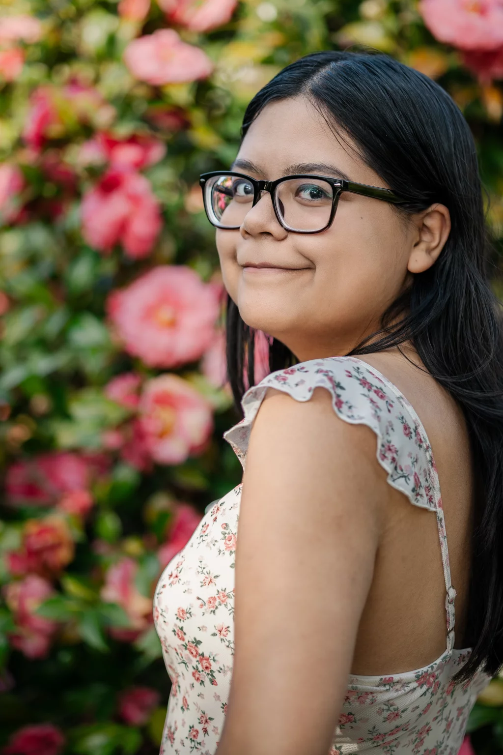 Grace's senior photos taken at Furman University / Rose Garden 