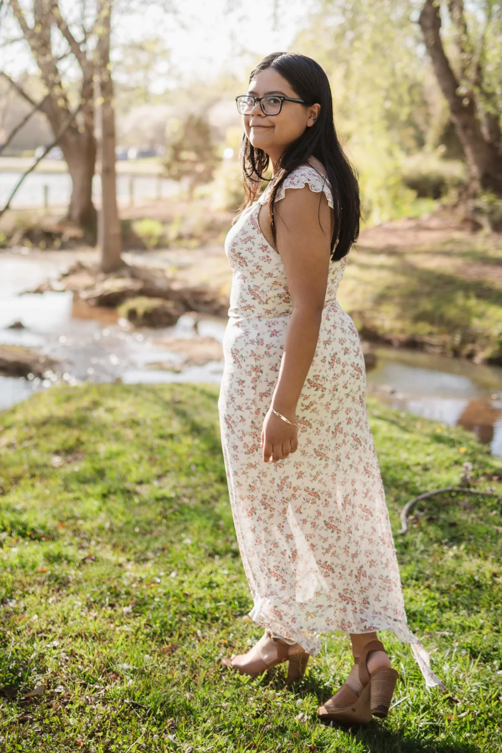 Grace's senior photos taken at Furman University / Rose Garden 