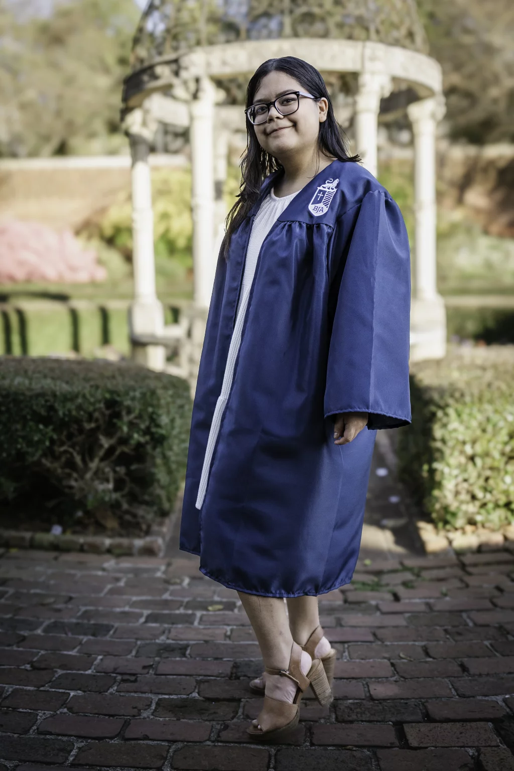 Grace's senior photos taken at Furman University / Rose Garden 