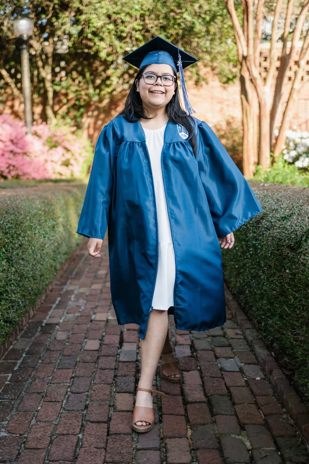 Grace's senior photos taken at Furman University / Rose Garden 