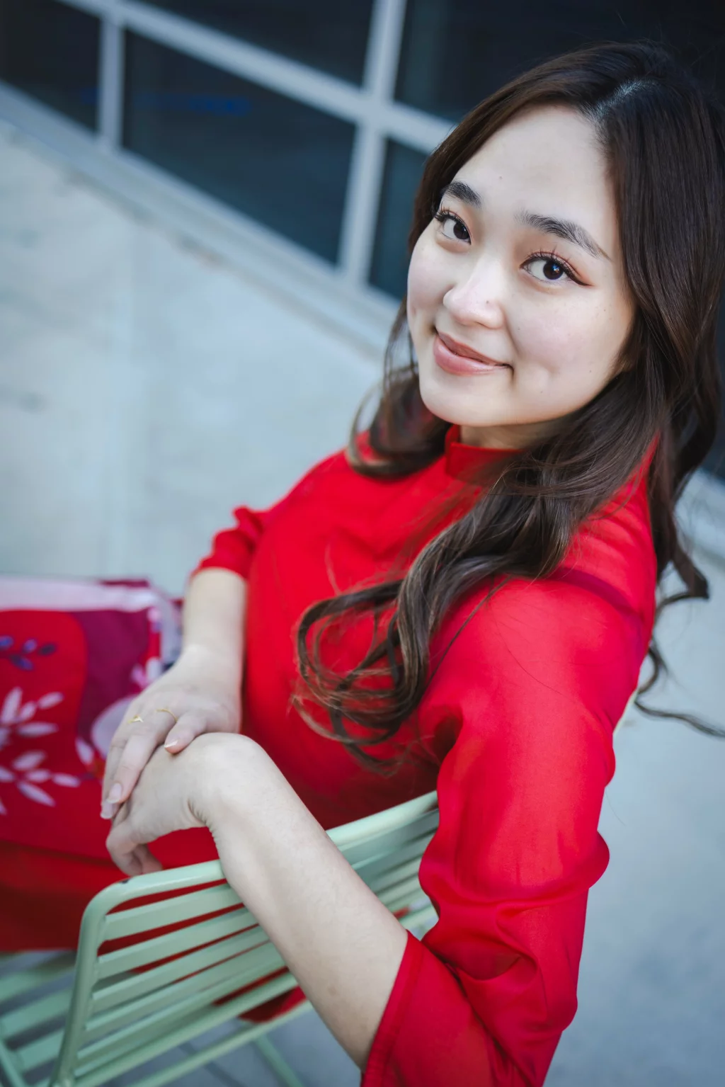 Hannah's senior photo taken downtown Greenville, SC 
