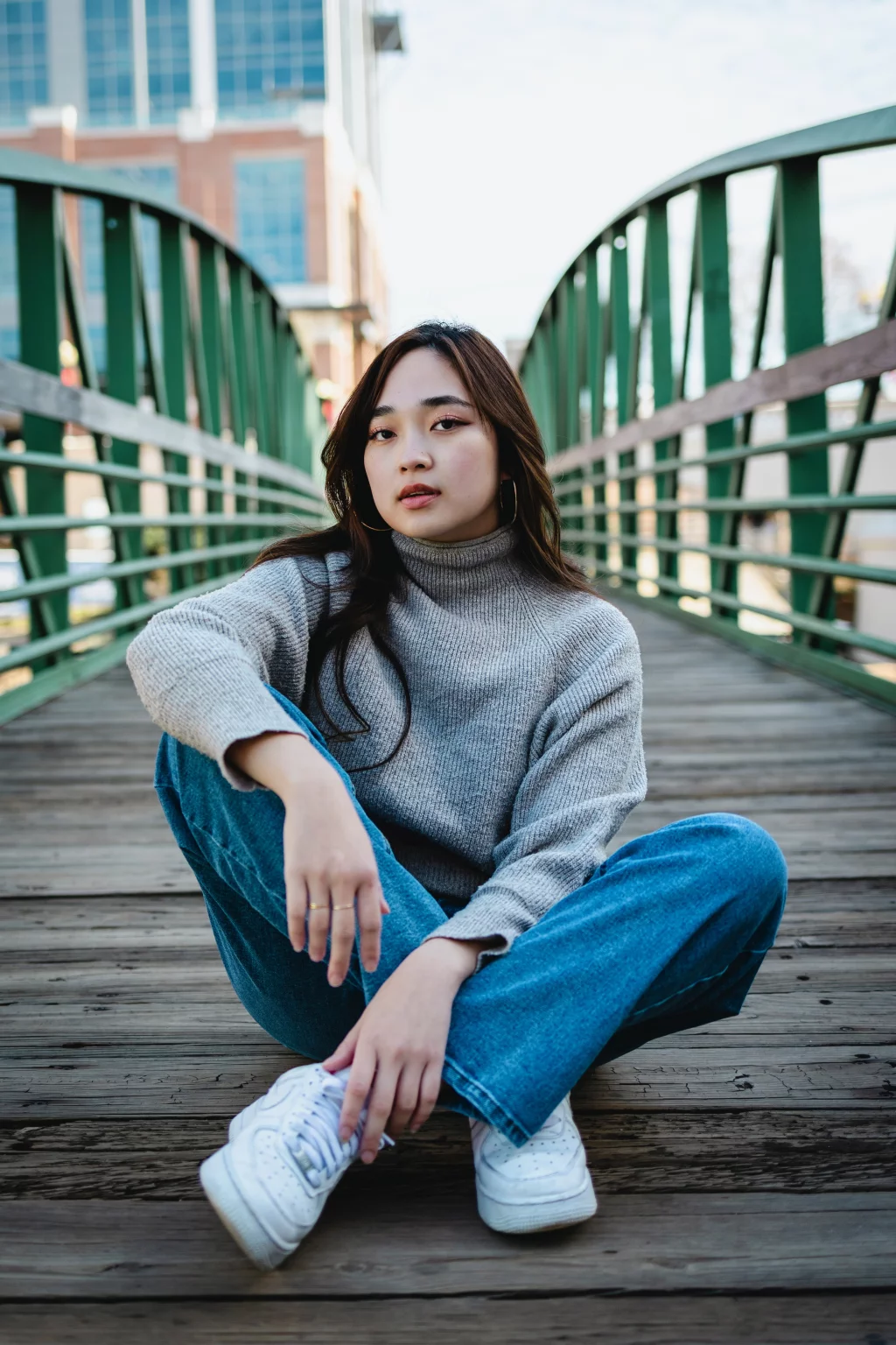 Hannah's senior photo taken downtown Greenville, SC 