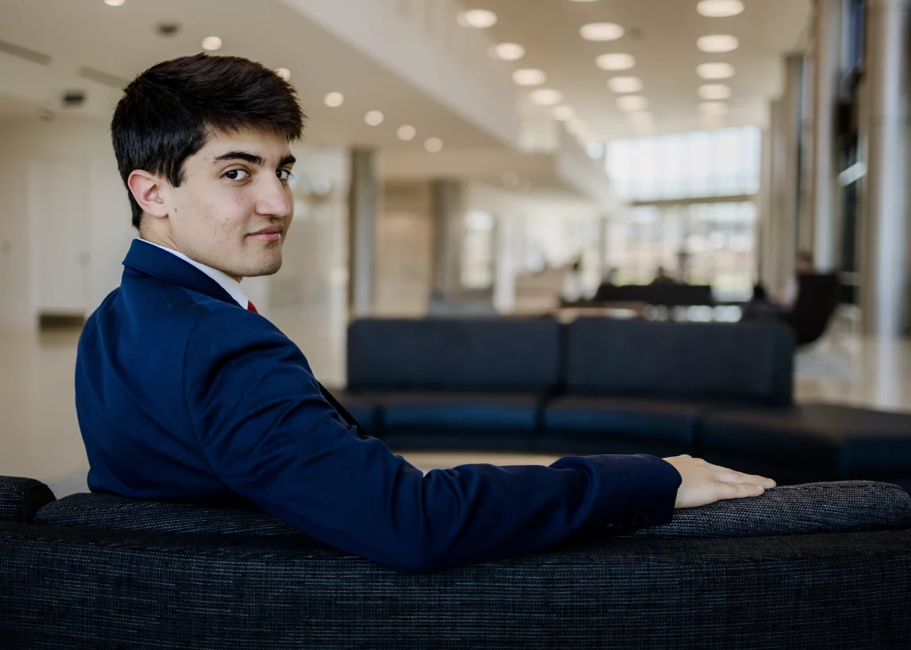 Hayden's senior photo shoot at the Greenville County Square 