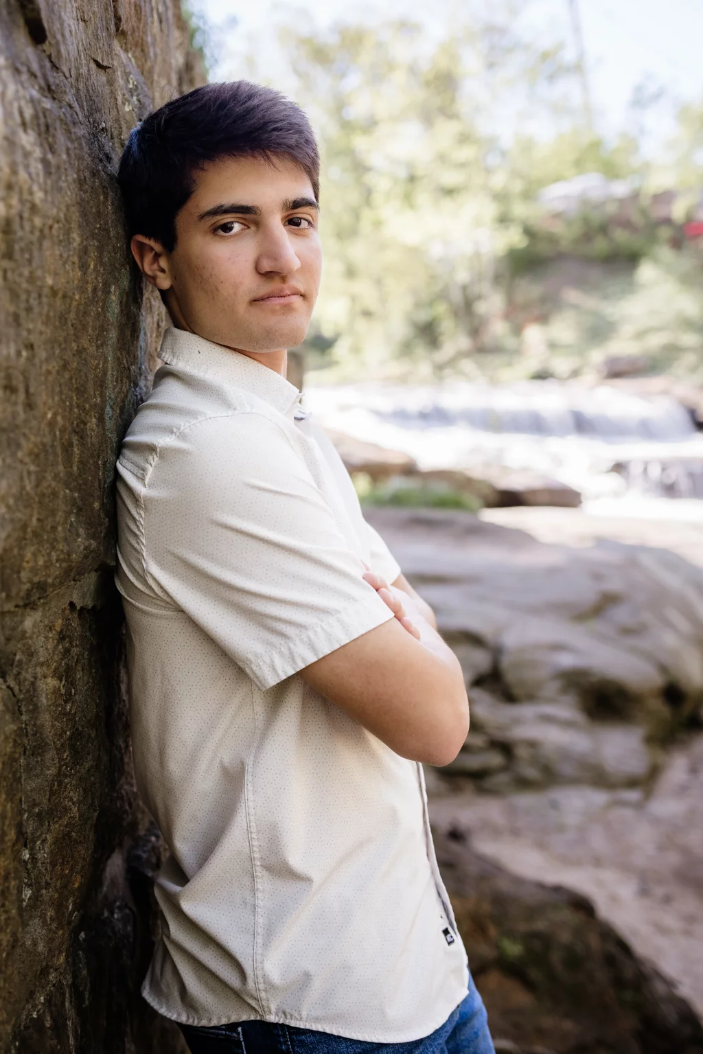 Hayden's senior photo shoot at the Greenville County Square 