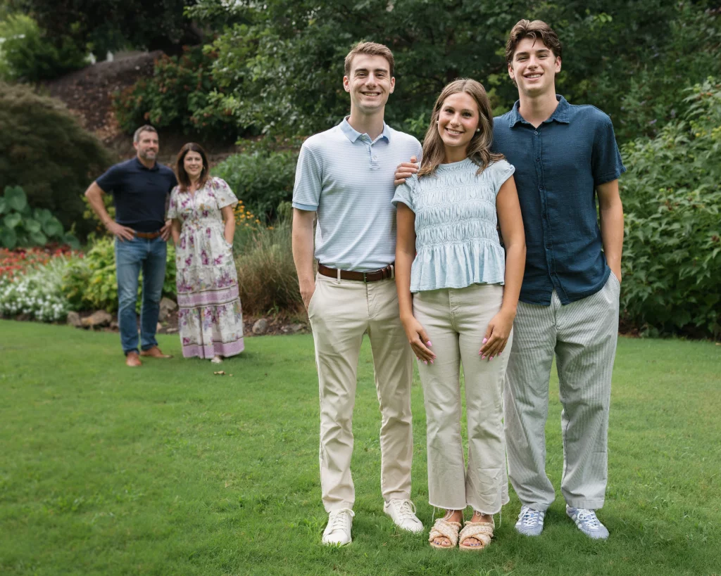 The Hotchkin's family photos taken at Rock Quarry Garden, Greenville, SC 