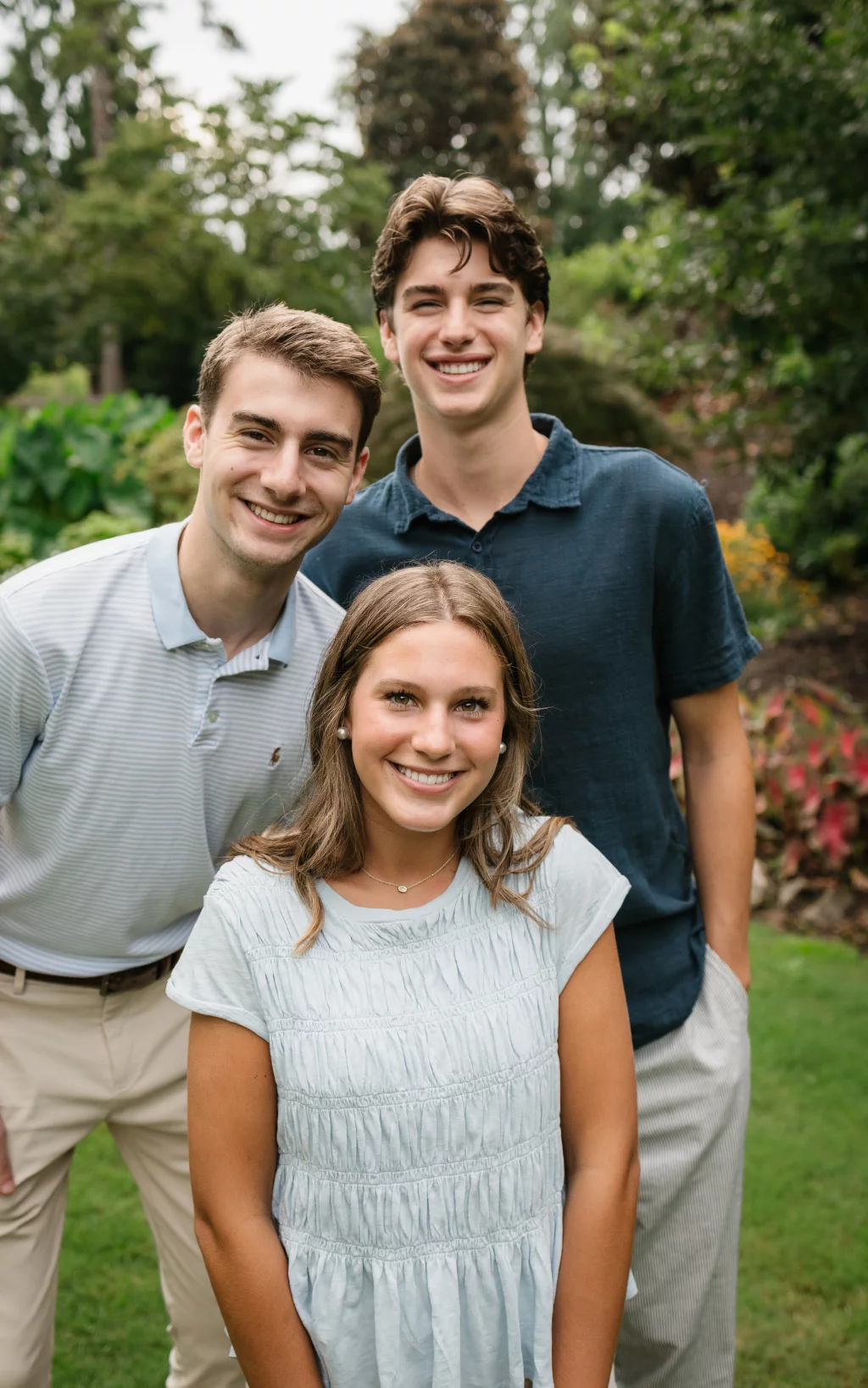 The Hotchkin's family photos taken at Rock Quarry Garden, Greenville, SC 