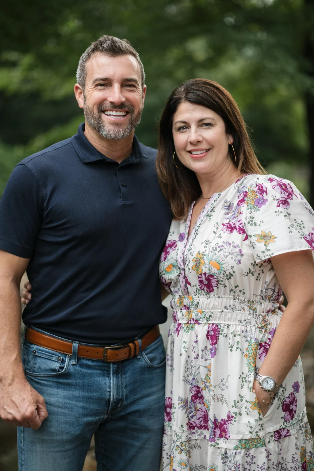 The Hotchkin's family photos taken at Rock Quarry Garden, Greenville, SC 