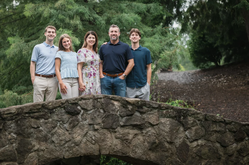 The Hotchkin's family photos taken at Rock Quarry Garden, Greenville, SC 
