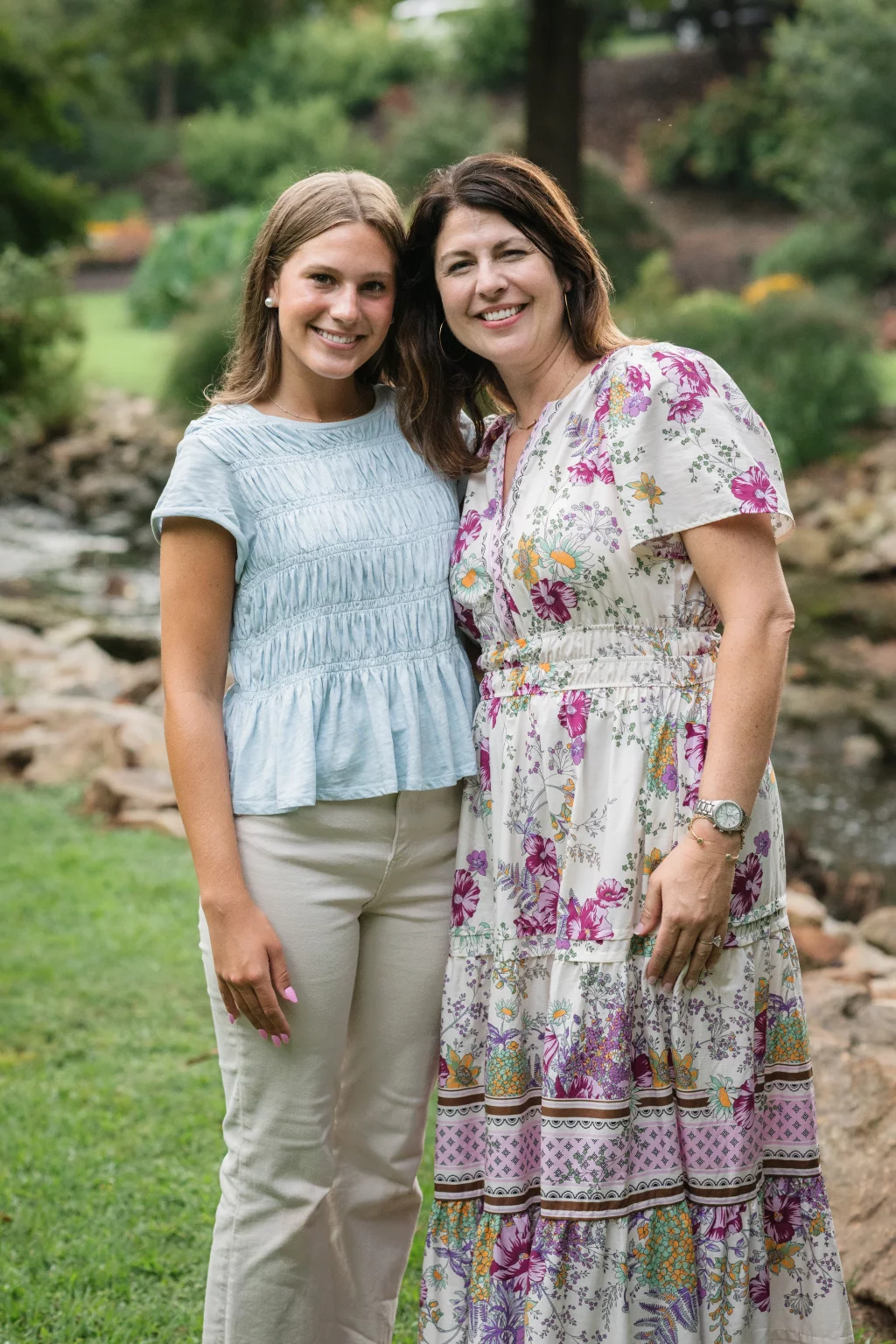 The Hotchkin's family photos taken at Rock Quarry Garden, Greenville, SC 