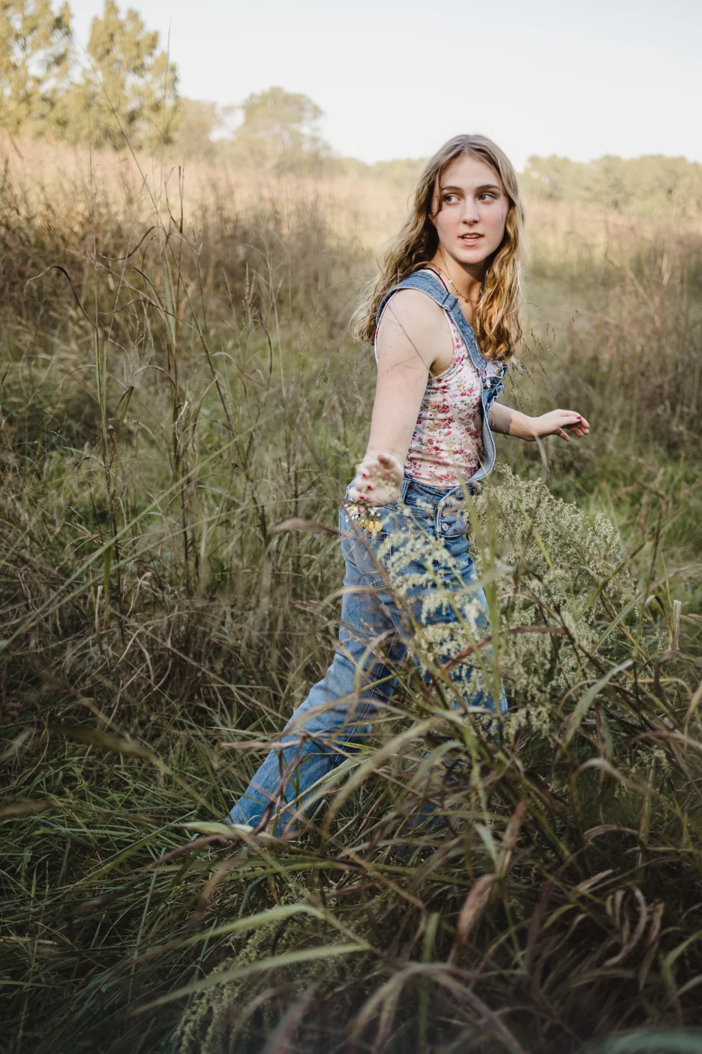 Lena's senior photo taken at the Milliken Arboretum 