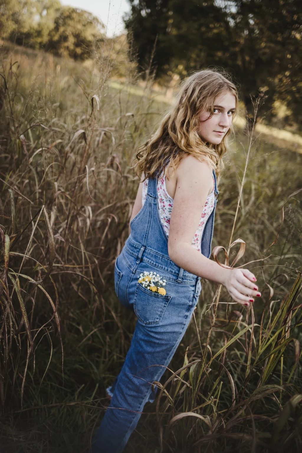 Lena's senior photo taken at the Milliken Arboretum 