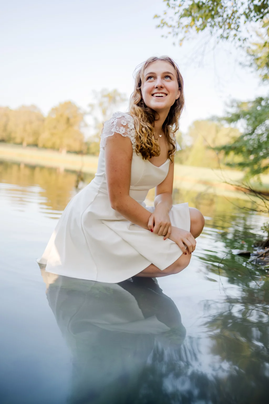 Lena's senior photo taken at the Milliken Arboretum 