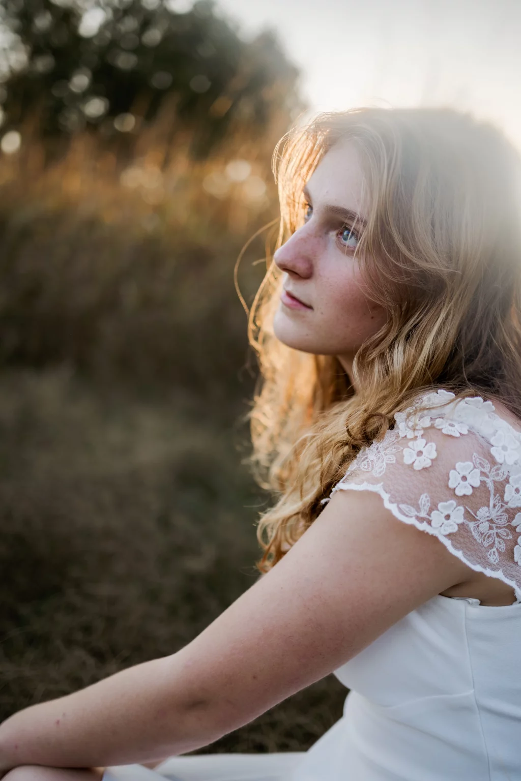 Lena's senior photo taken at the Milliken Arboretum 
