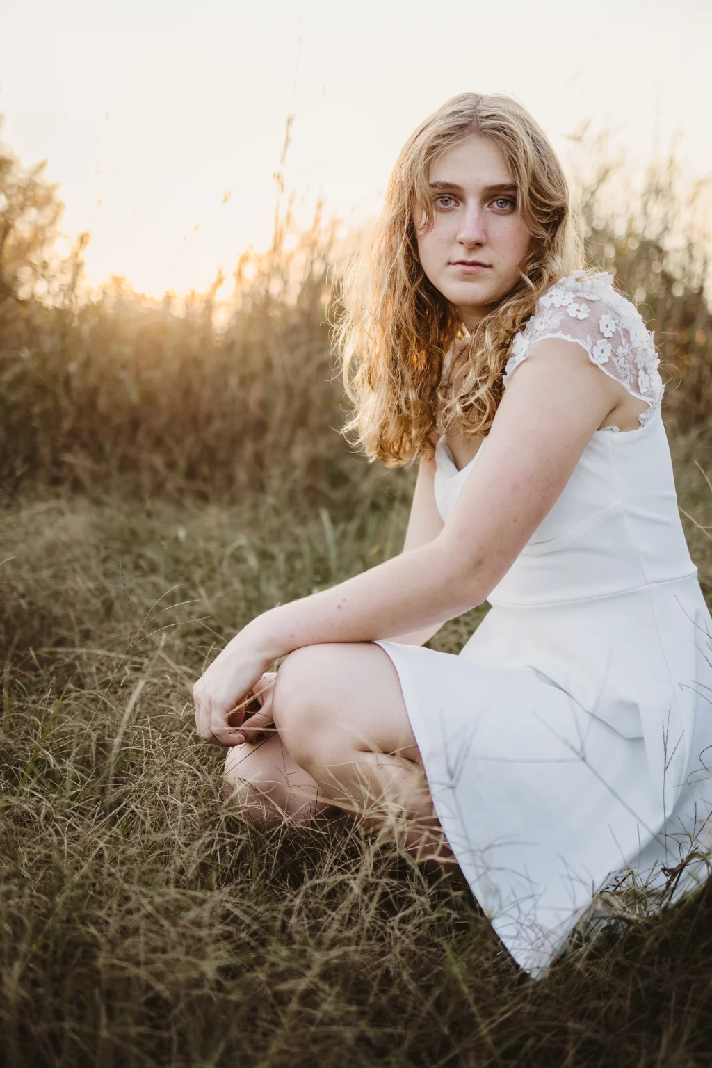 Lena's senior photo taken at the Milliken Arboretum 
