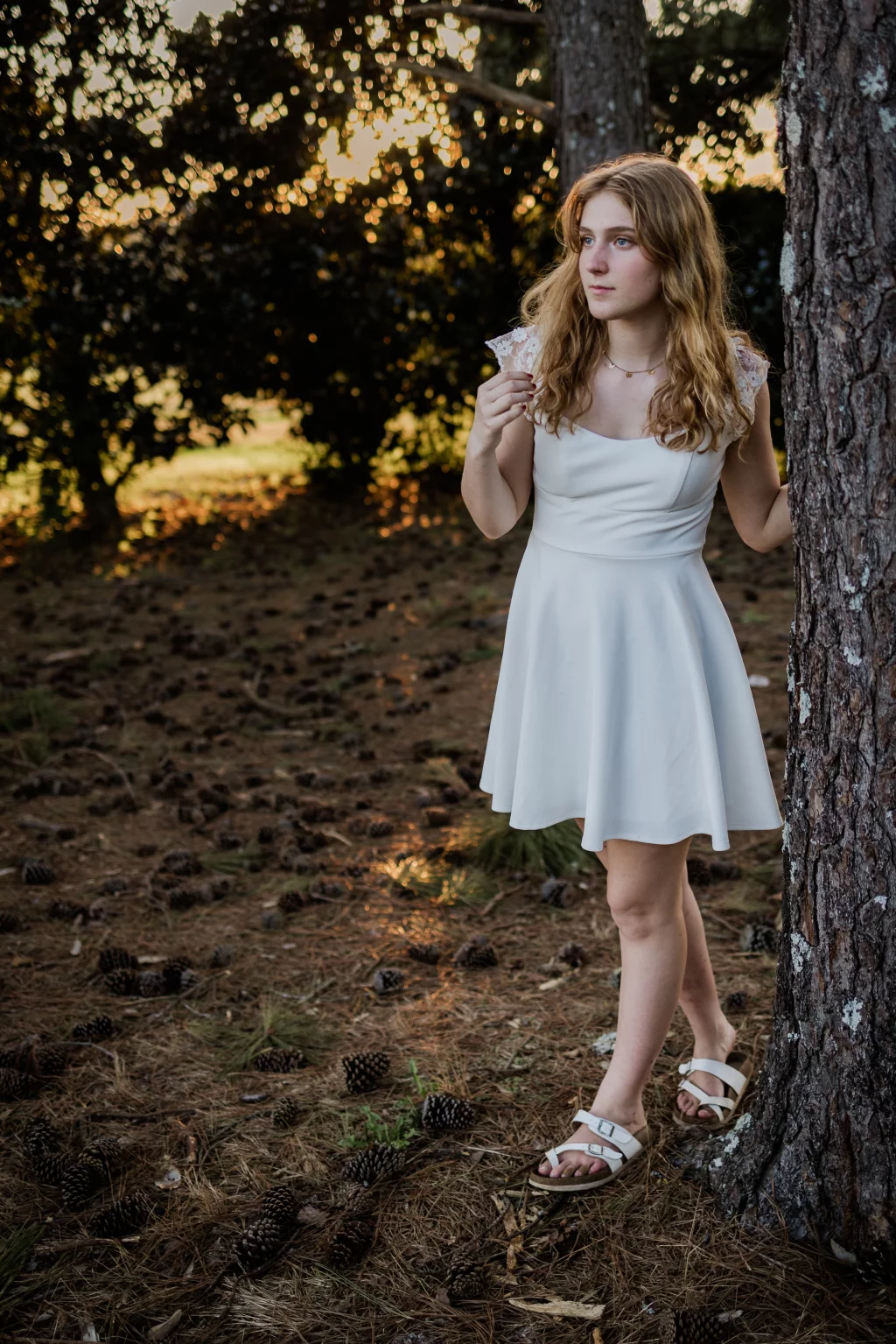 Lena's senior photo taken at the Milliken Arboretum 