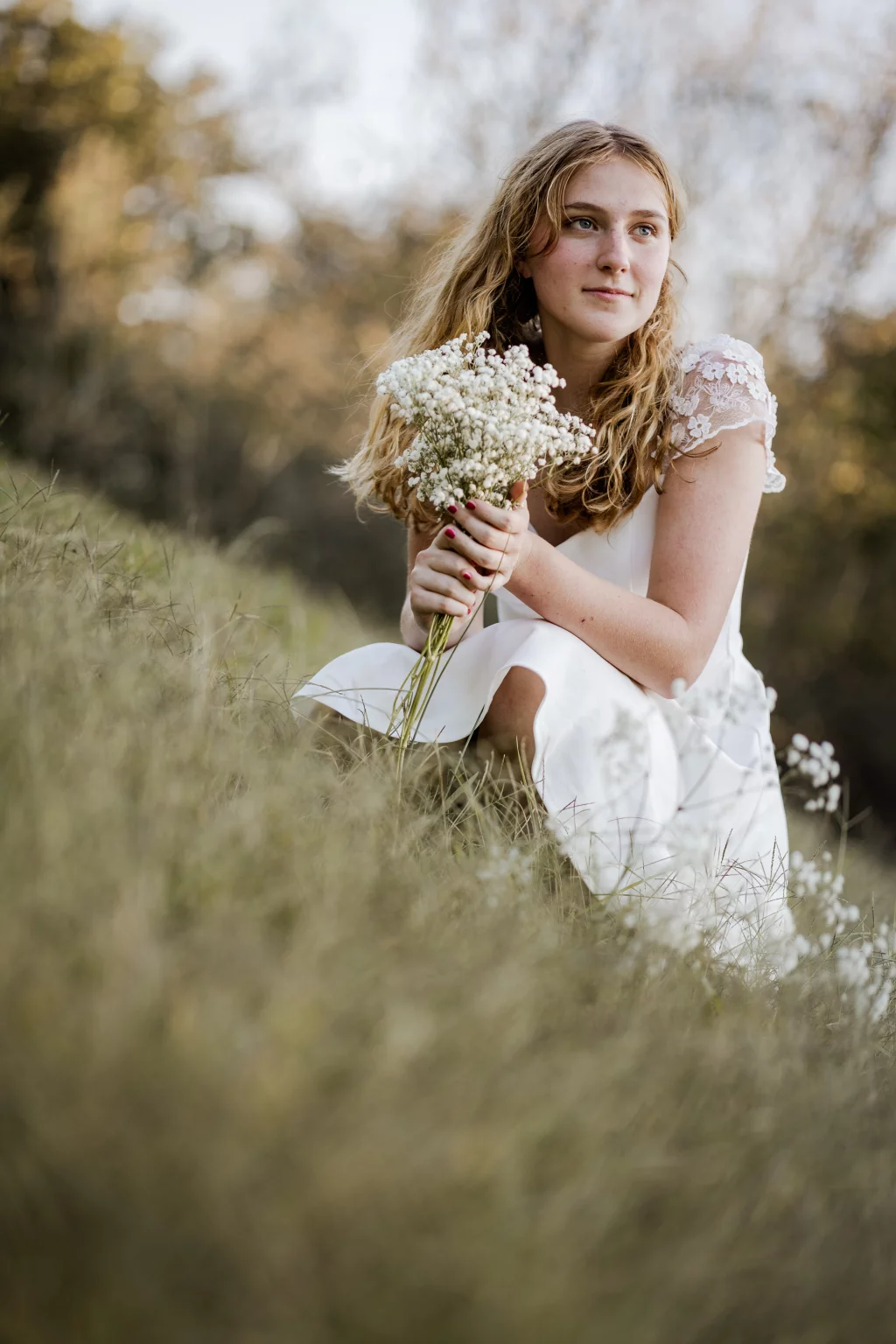 Lena's senior photo taken at the Milliken Arboretum 