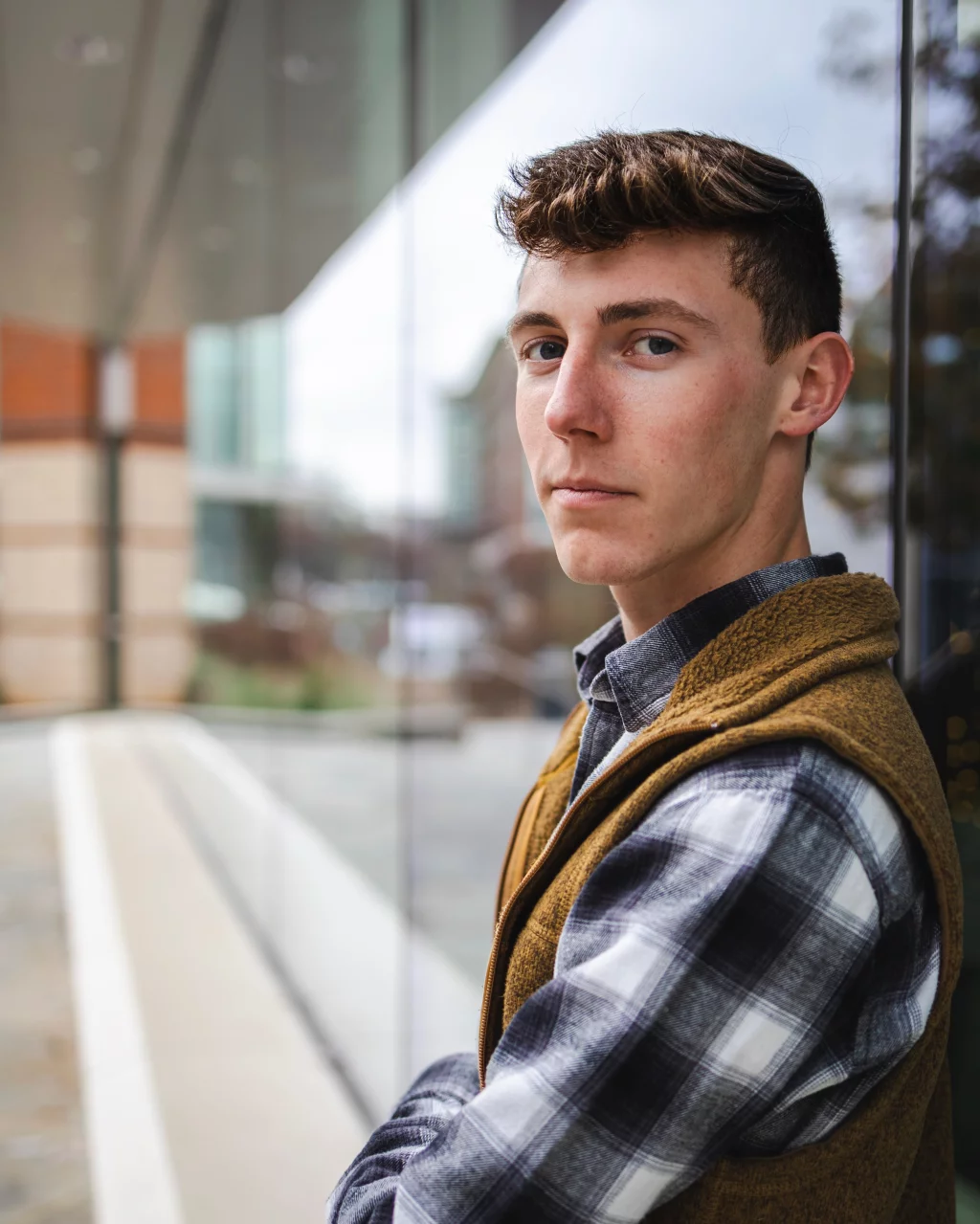 Madigan's senior photos taken downtown Greenville, SC 