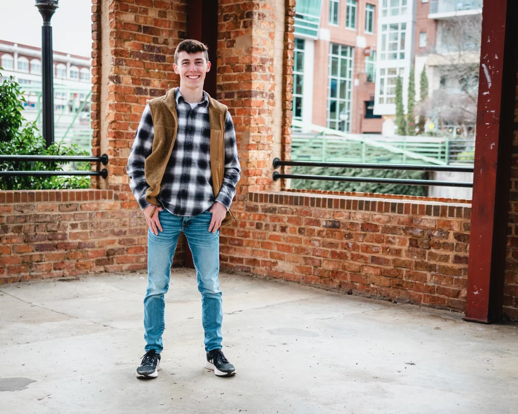 Madigan's senior photos taken downtown Greenville, SC 