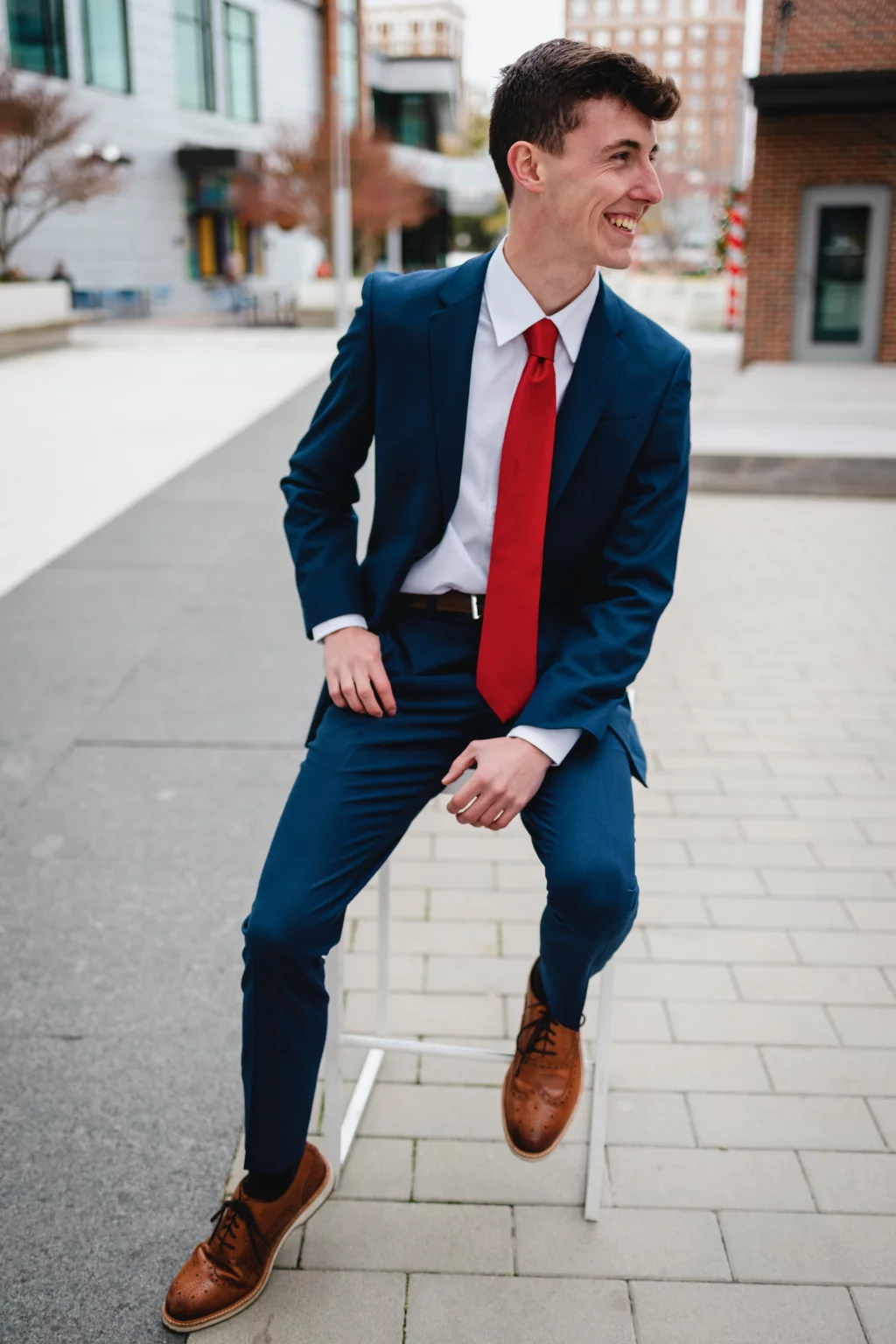 Madigan's senior photos taken downtown Greenville, SC 