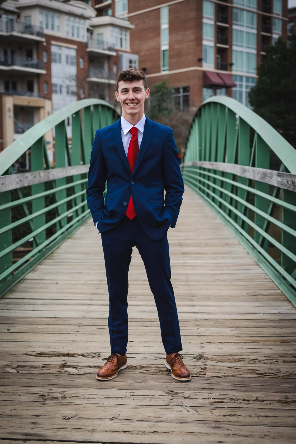 Madigan's senior photos taken downtown Greenville, SC 