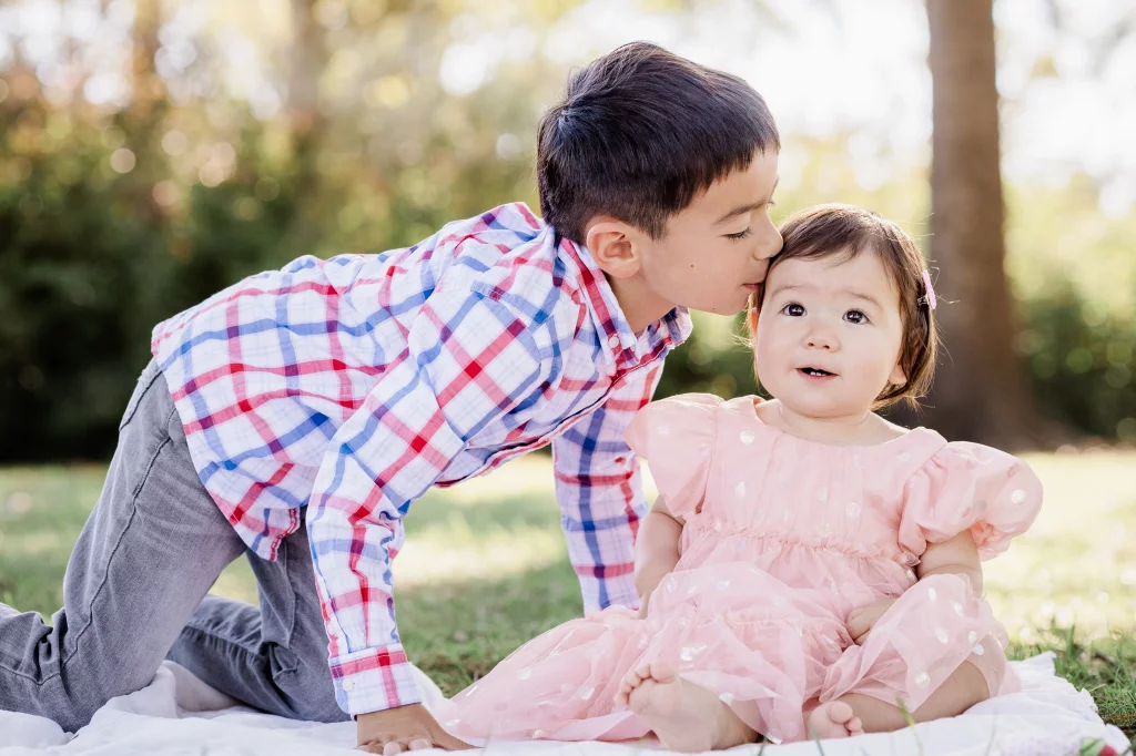 Family photos taken at Furman University / Rose Garden 