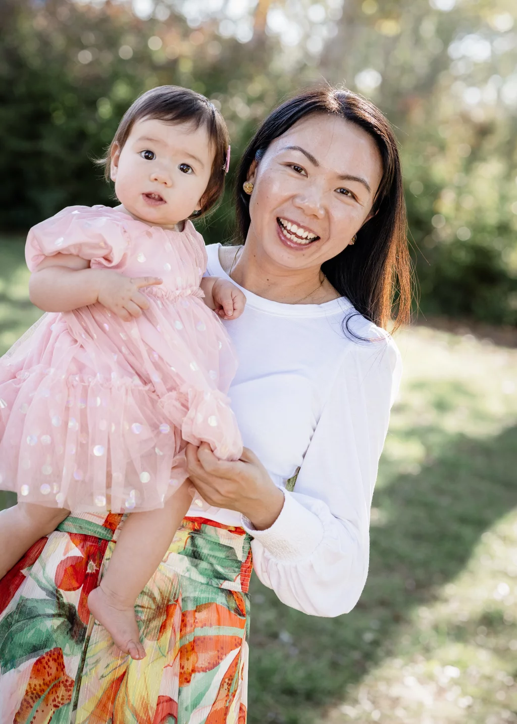 Family photos taken at Furman University / Rose Garden 