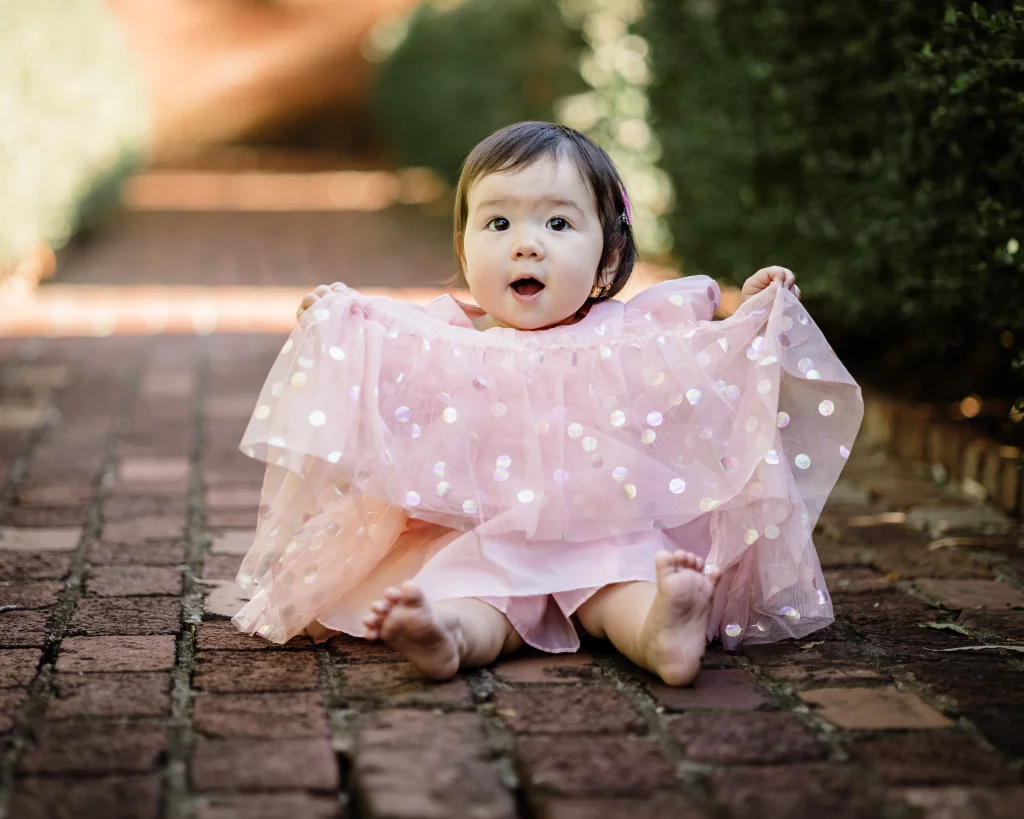 Family photos taken at Furman University / Rose Garden 