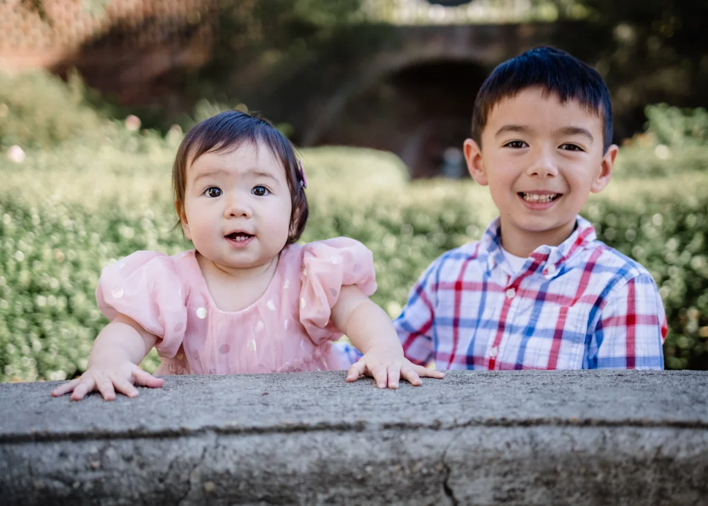 Family photos taken at Furman University / Rose Garden 