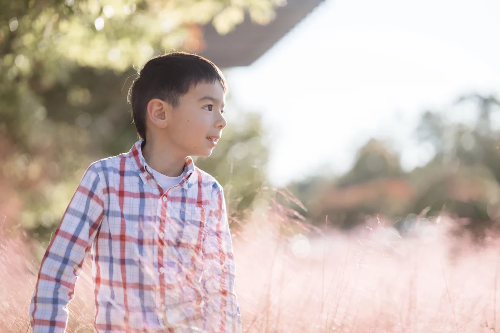 Family photos taken at Furman University / Rose Garden 