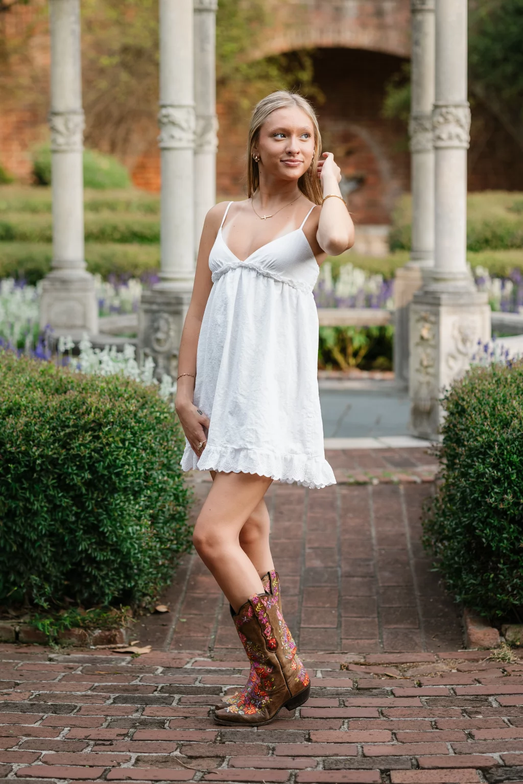 Marlee's senior photos taken downtown and Furman University Greenville, SC 
