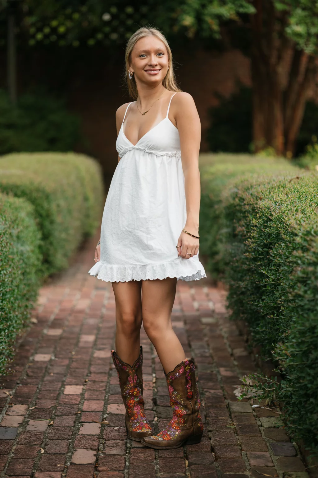 Marlee's senior photos taken downtown and Furman University Greenville, SC 