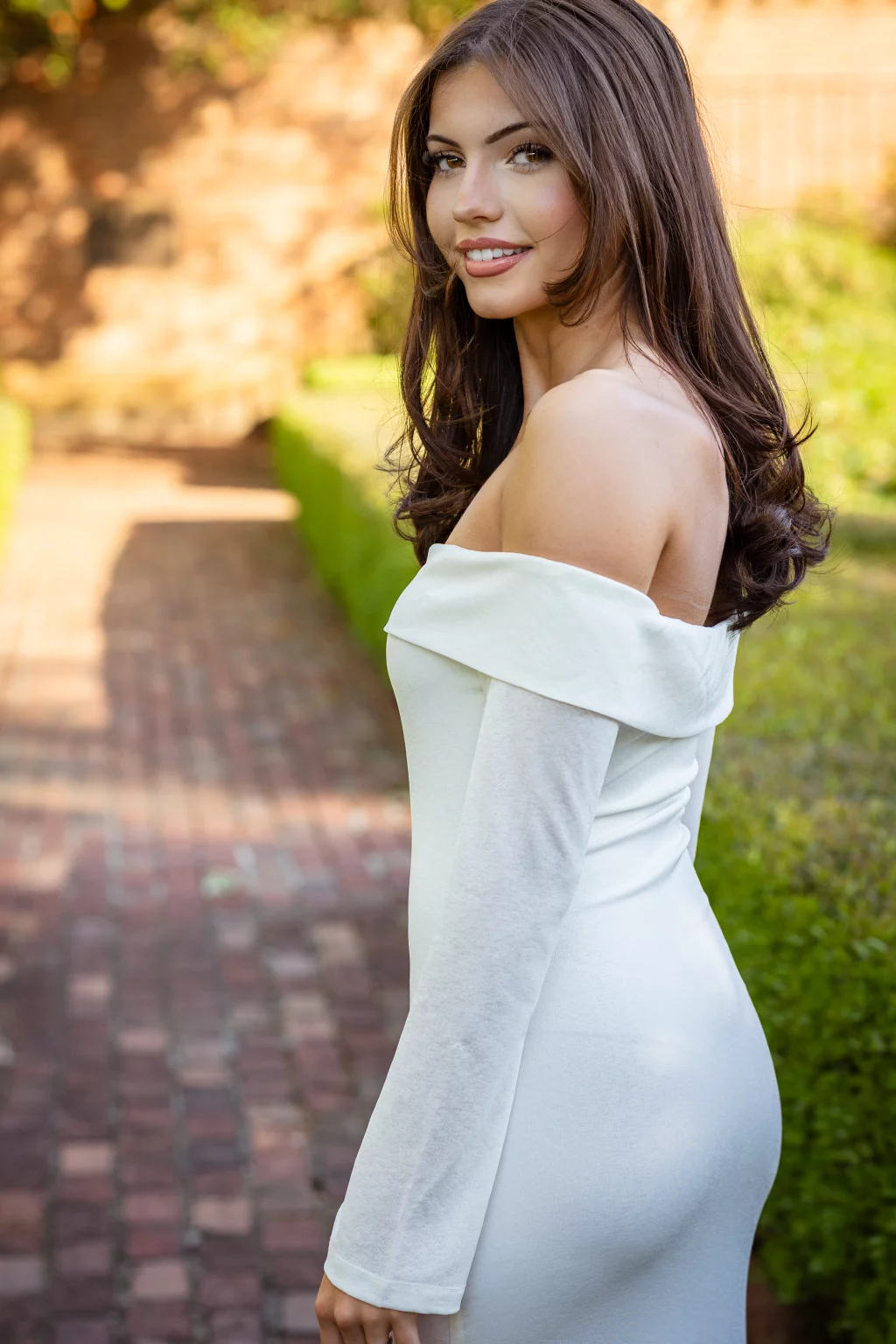 Michelle's senior photos taken at Furman University / Rose garden 