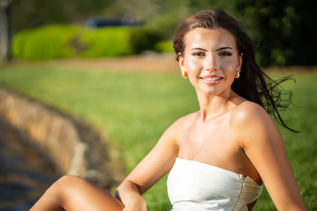Michelle's senior photos taken at Furman University / Rose garden 
