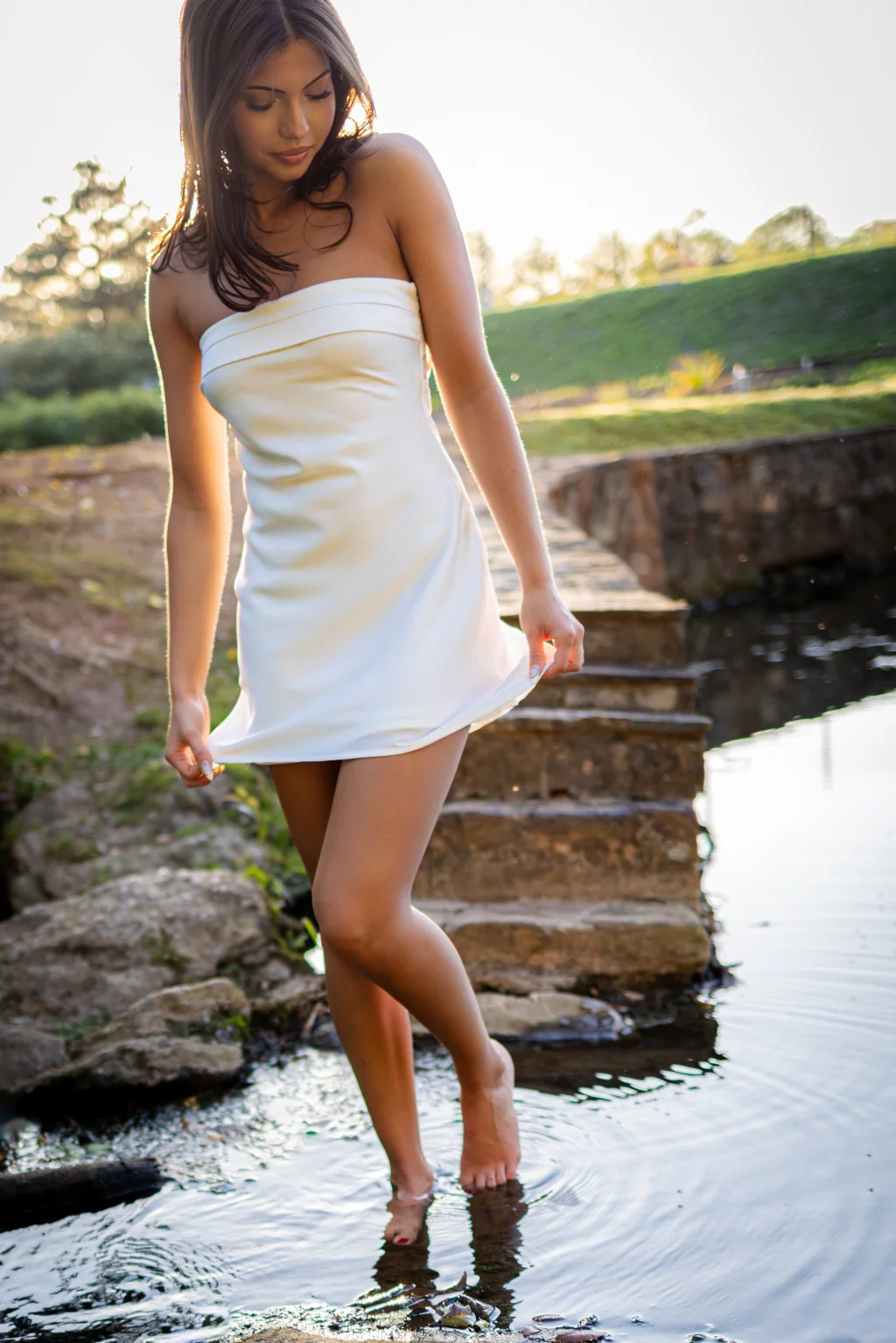 Michelle's senior photos taken at Furman University / Rose garden 