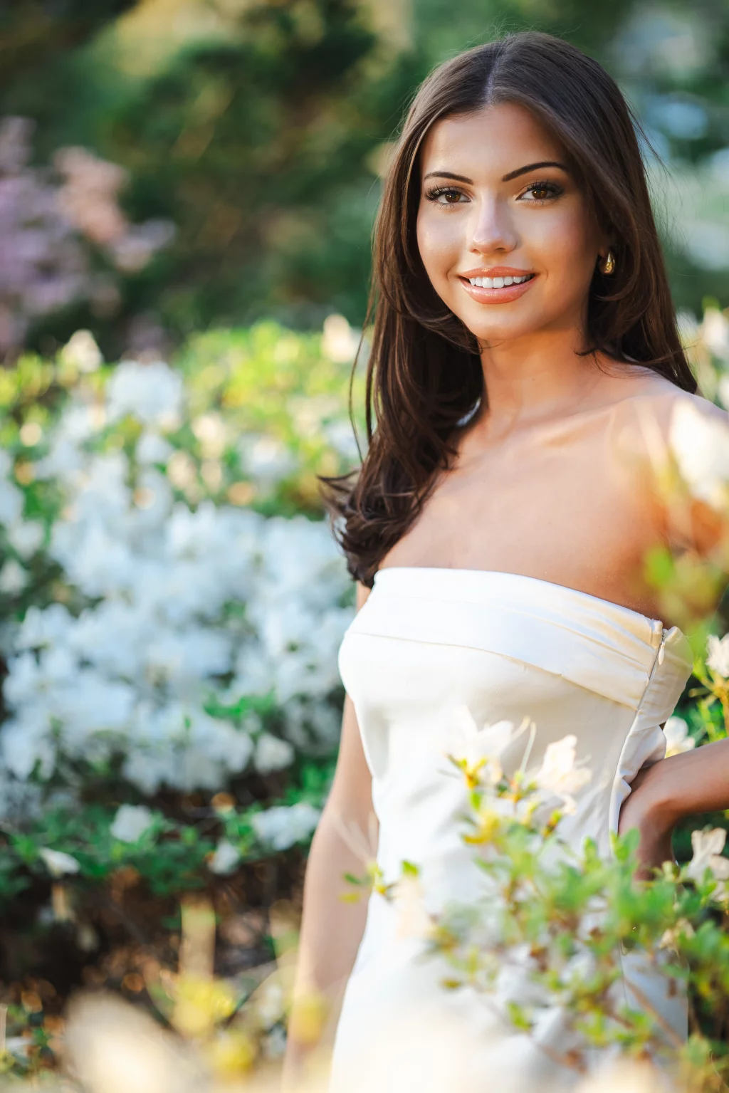 Michelle's senior photos taken at Furman University / Rose garden 