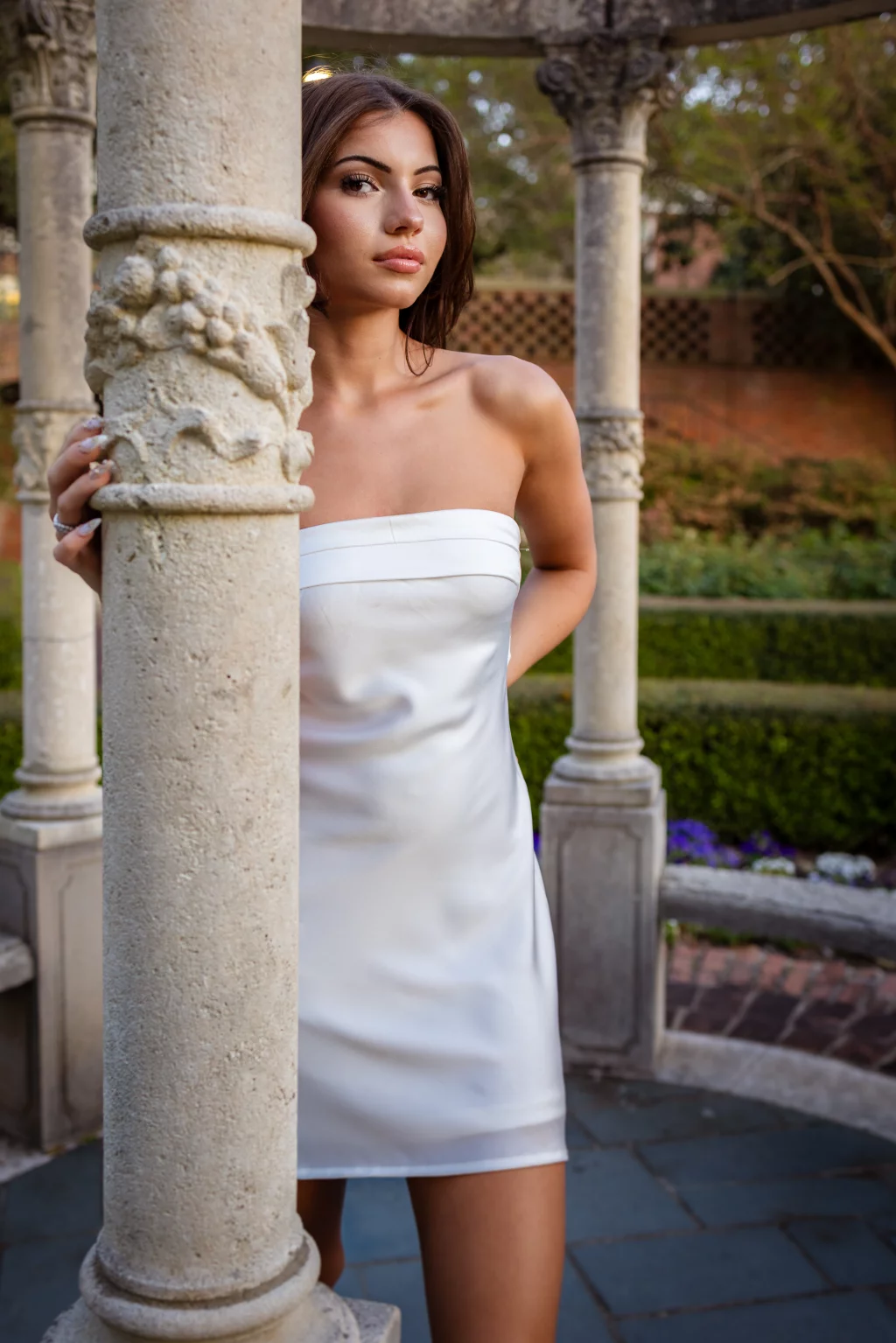 Michelle's senior photos taken at Furman University / Rose garden 